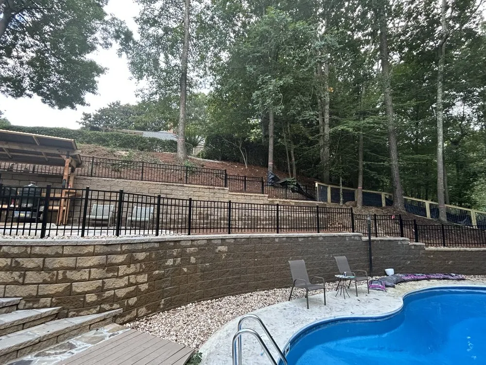 Affordable garden landscaping with custom design in Kennesaw, GA by Baxter Site Works