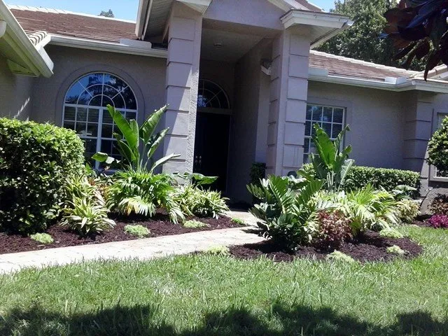 Custom residential landscaping for year-round maintenance in Clearwater, FL by Bay Area Landscapers