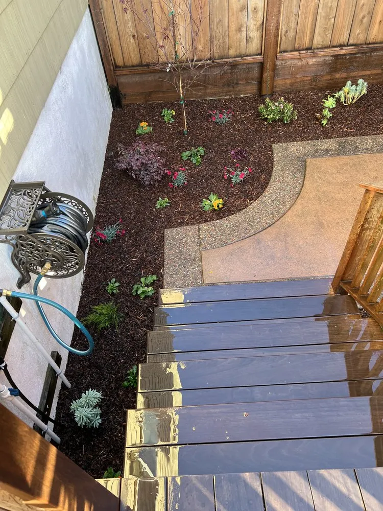 Local lawn mowing service with custom design in Richmond, CA by Bay Area Maintenance