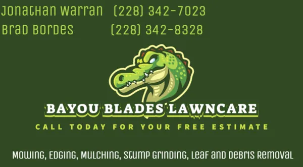 Bayou Blades Lawncare Logo