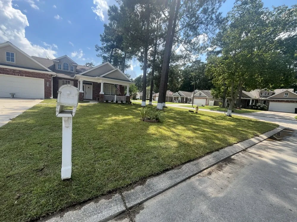 Professional residential landscaping with custom design in Covington, LA by Bayou Bloom Landscaping