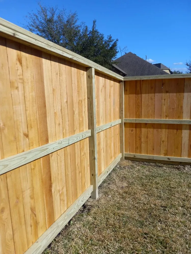 Custom landscape design in Cypress, TX by Bayou Classic Landscaping