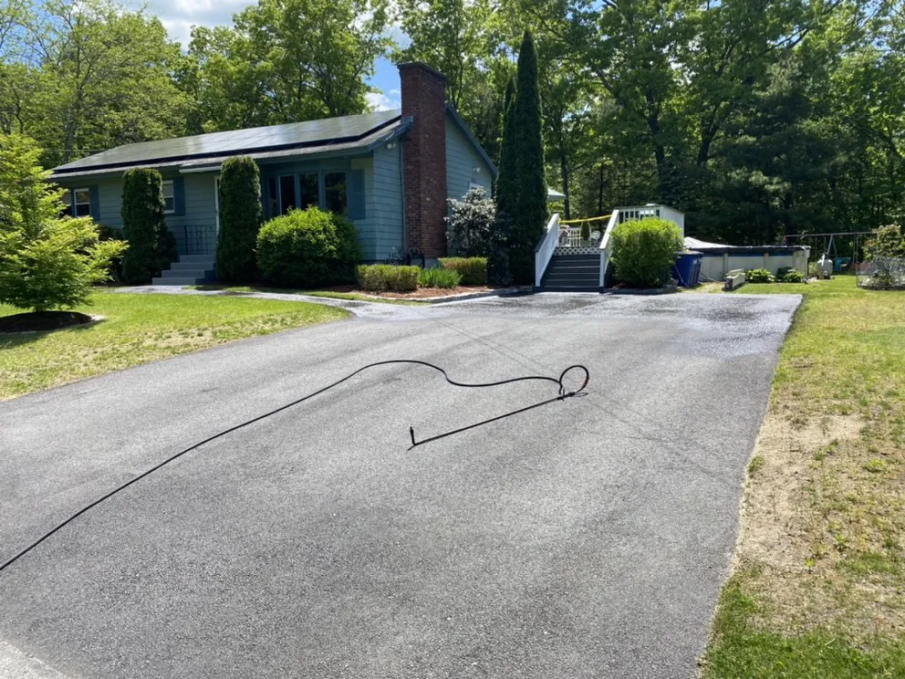 Custom residential landscaping in Winchester, MA by Baystate sealcoating & paving