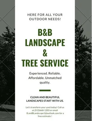 B&B landscape & Tree Service Logo