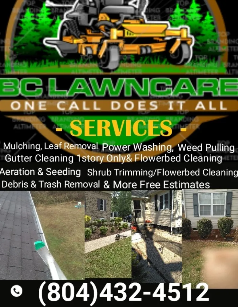 Expert yard cleanup service for homes in Aylett, VA by BC lawncare