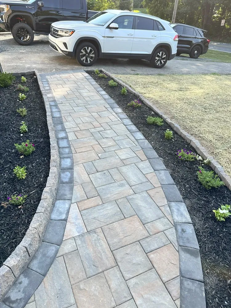 Local landscape installation in Gilbertsville, PA by B&C Yardcare