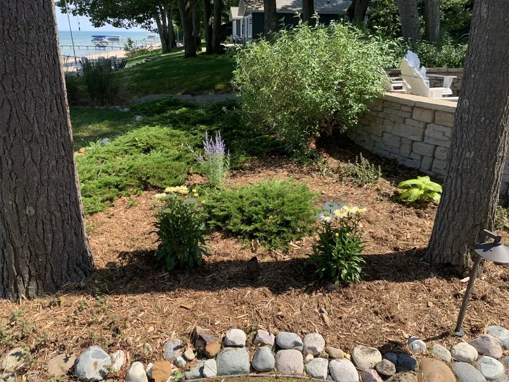 Custom landscape installation in Chesaning, MI - B.C.Details