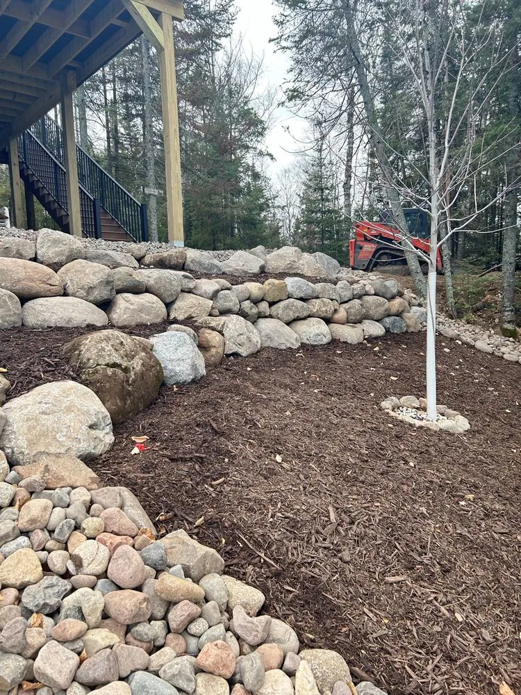 Expert landscape installation with custom design in Saginaw, MN by BCH Landscapes