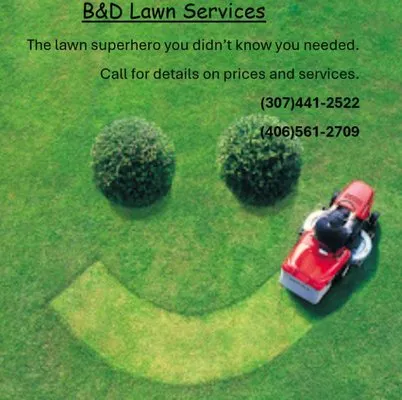 B&D Lawn service Logo