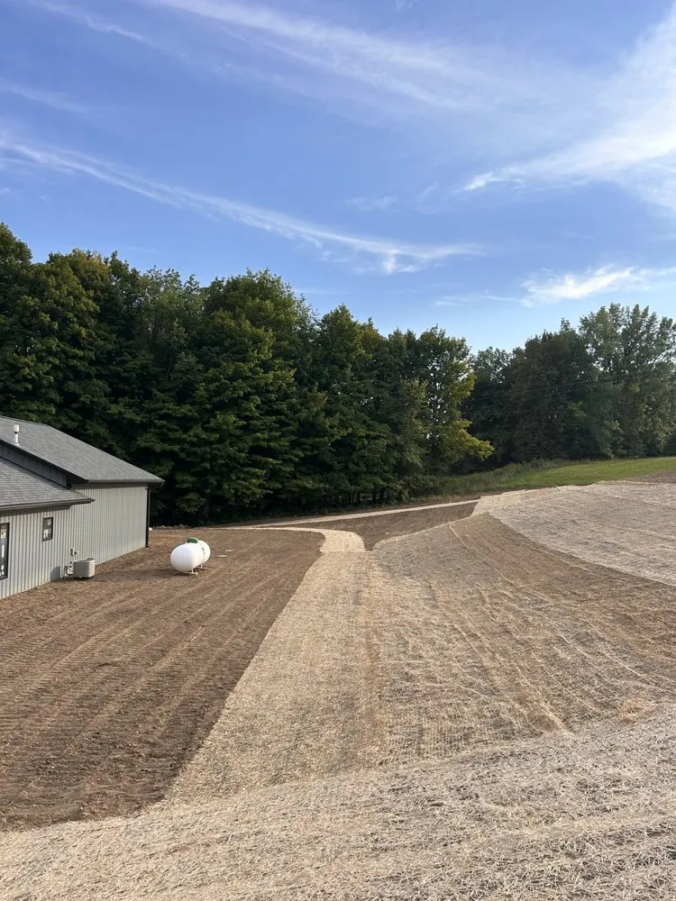 Affordable lawn care service in Lawton, MI by B&E Excavating