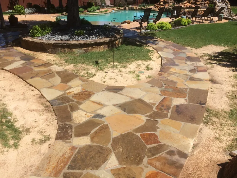 Custom outdoor landscaping in Cross Roads, TX by Be Green Texas Lawn Care