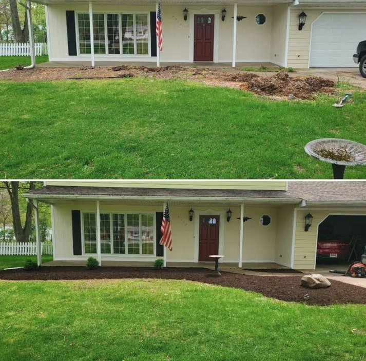 Custom yard cleanup service for homes in Adrian, MI by BE Landscapes