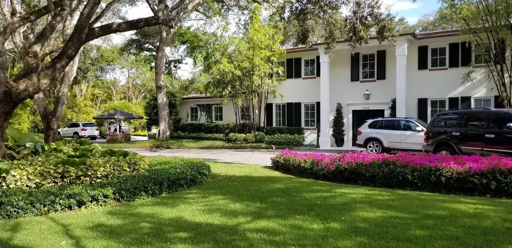 Professional outdoor landscaping with custom design in Miami, FL by Beach House Lighting and Landscaping