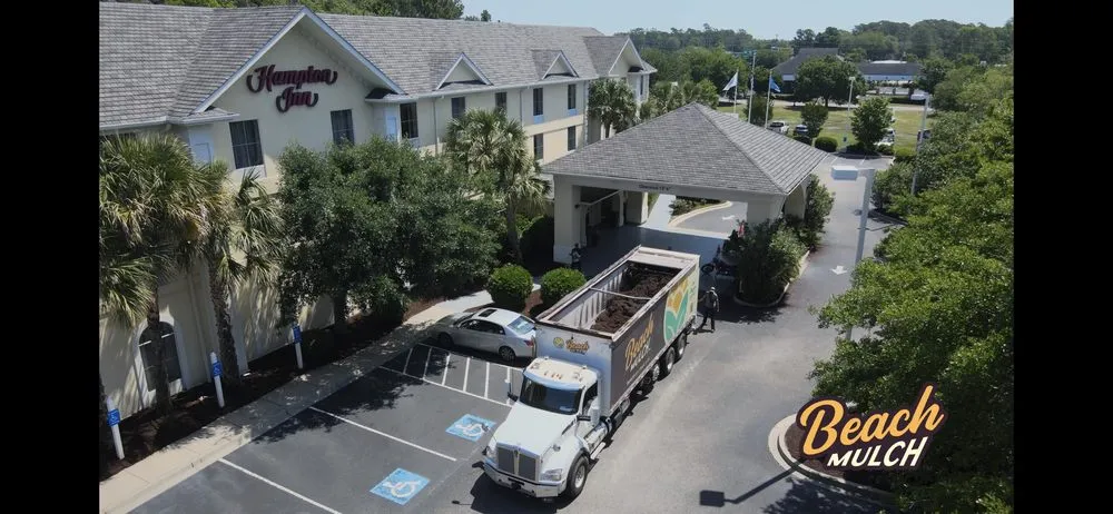 Expert lawn care service with custom design across Galivants Ferry, SC - Beach Mulch