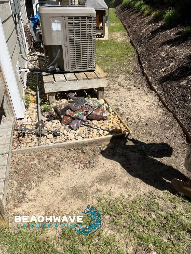 Custom landscape design in Manteo, NC by Beachwave landscaping