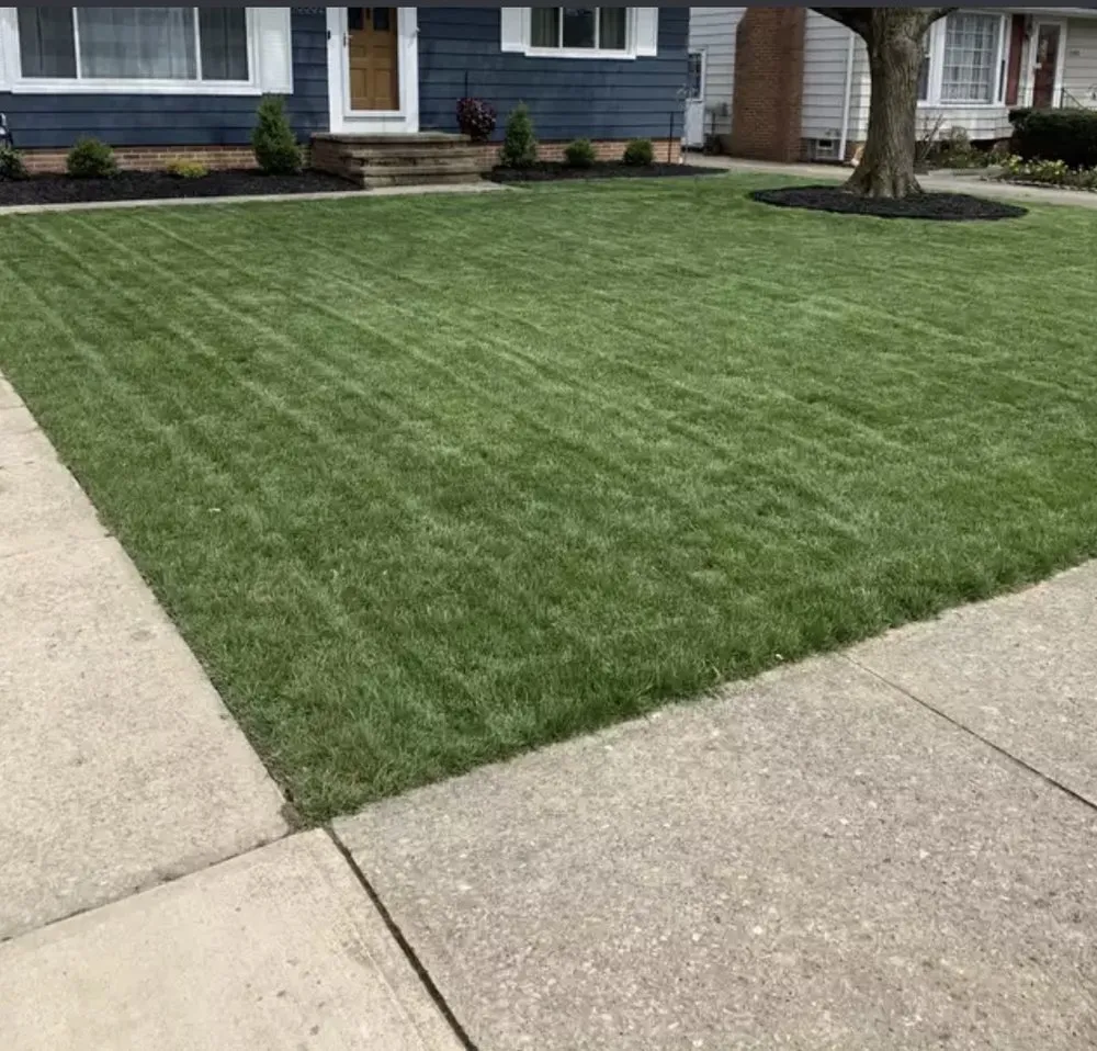 Custom lawn mowing service for residential properties in Riverdale, GA by Beacon Community Solutions