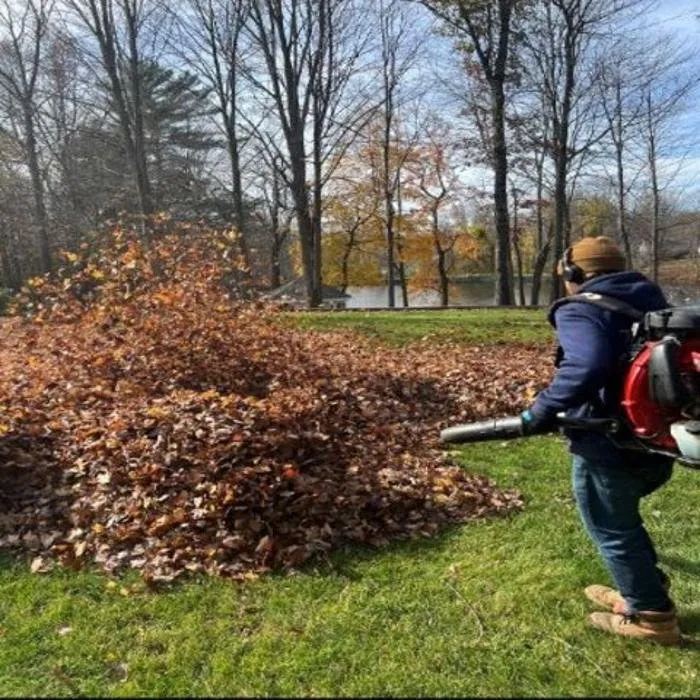 Professional yard cleanup service for beautiful yards in Salem, NH by Beacon Property Services