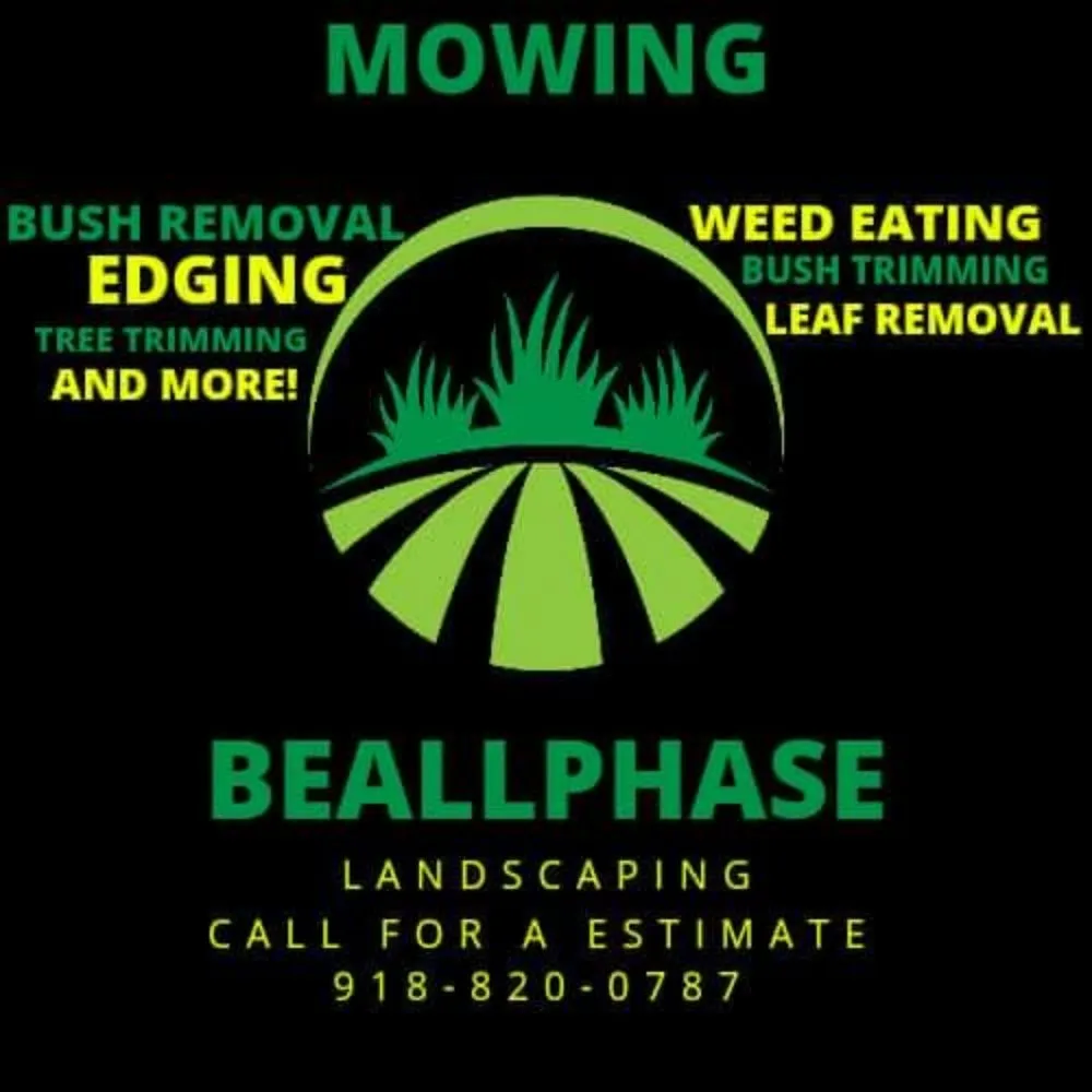 Custom yard cleanup service for year-round maintenance in Sand Springs, OK by Beallphase Landscaping
