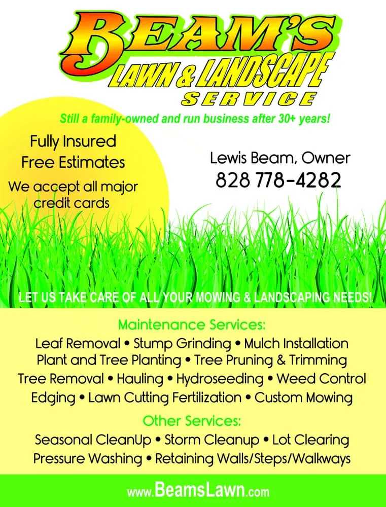 Local yard cleanup service for residential properties across Fairview, NC - Beam's lawn & Landscape