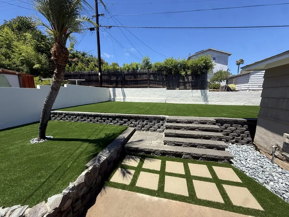 Professional garden landscaping in San Diego, CA by Bear Hardscaping