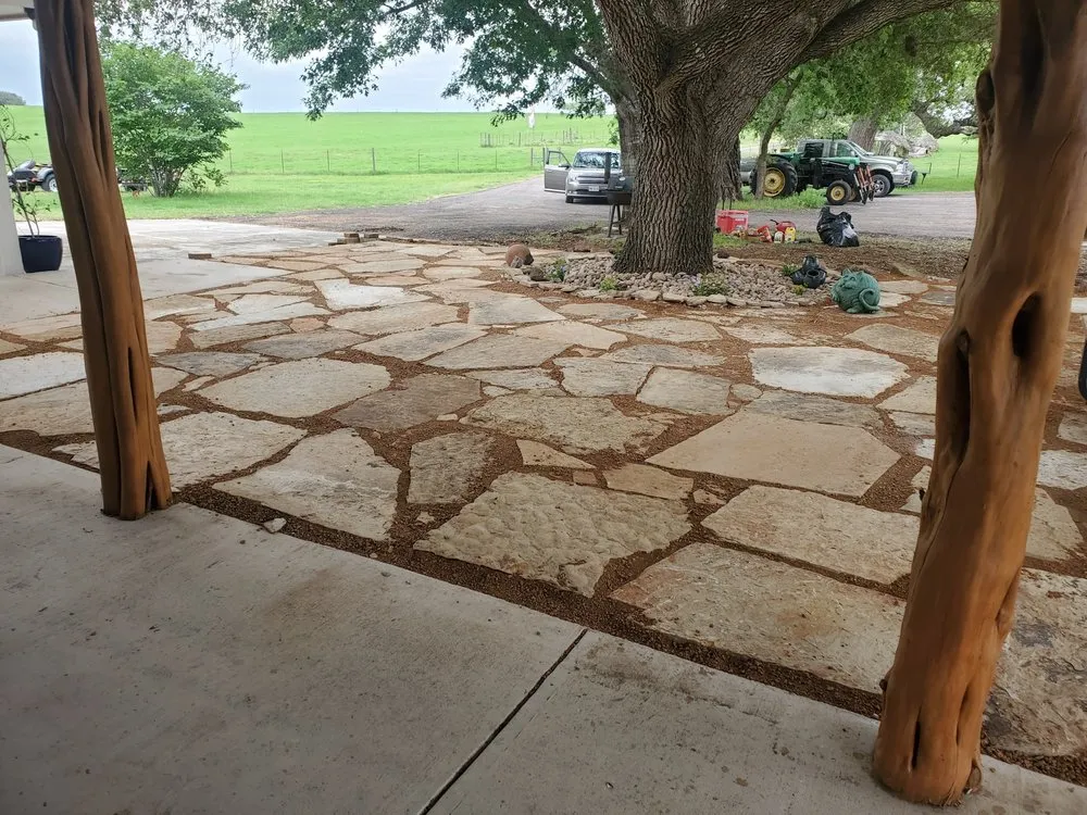Local landscape design for year-round maintenance in Stockdale, TX by Bear Landscaping