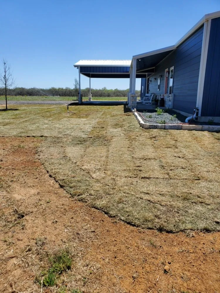 Affordable outdoor landscaping for homes in Stockdale, TX by Bear Landscaping