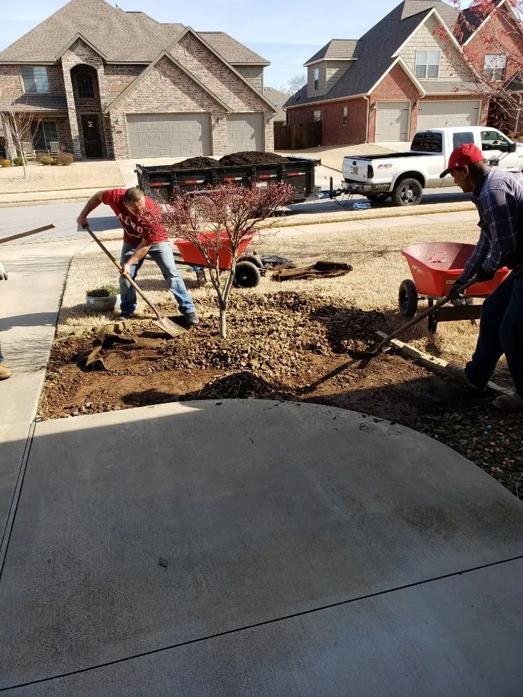 Professional residential landscaping in Rogers, AR by Bearded Brothers Landscaping