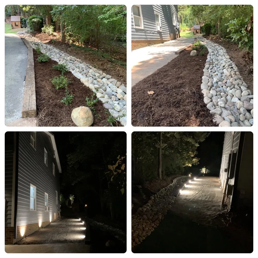 Affordable lawn mowing service for homes in Durham, NC by Bearden Transformations