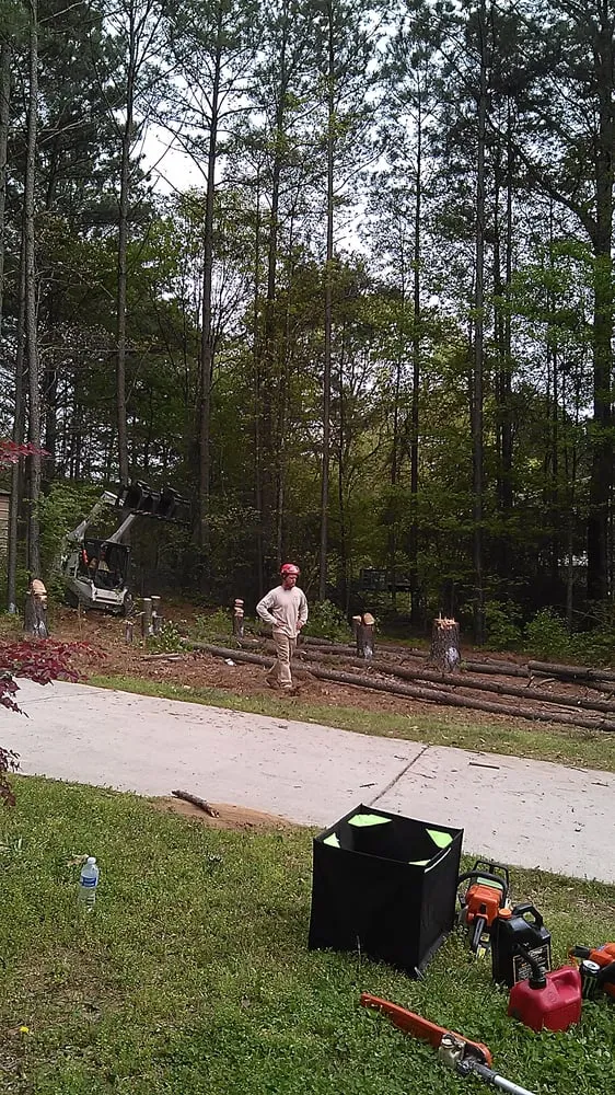 Custom lawn mowing service for residential properties in Dallas, GA by Bear's Lawn and Tree Service