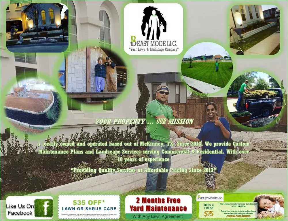 Custom lawn mowing service near you across Anna, TX - Beast Mode