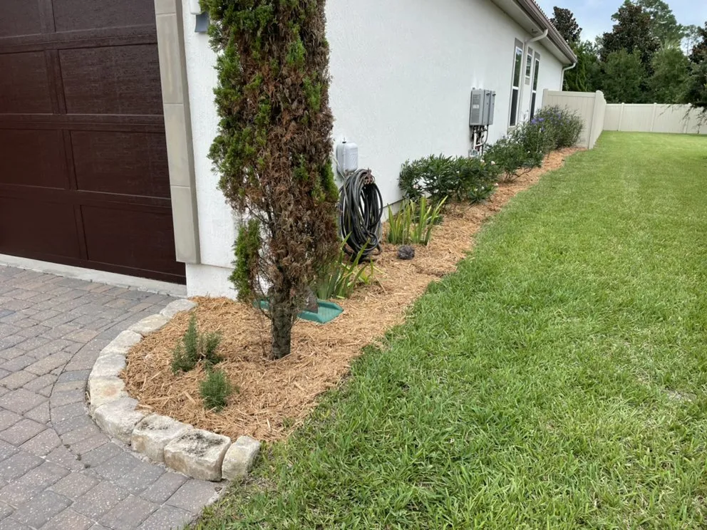 Top-rated lawn mowing service with custom design in Jacksonville, FL by Beast Mode Lawn Care