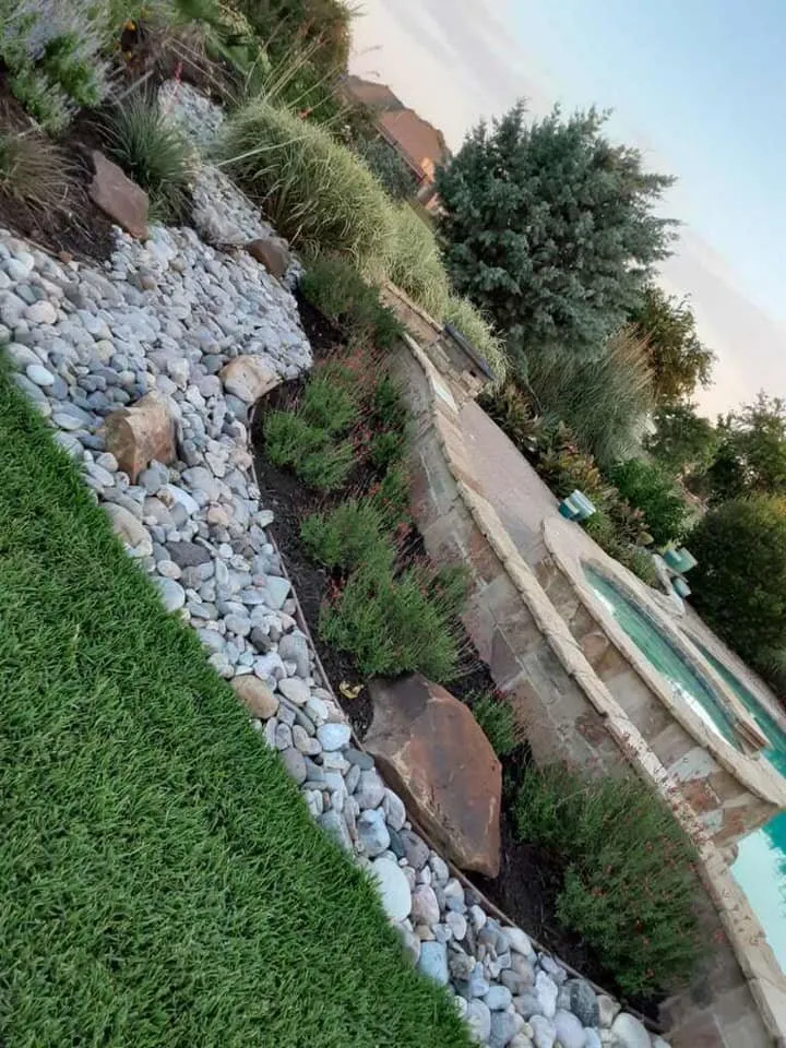 Trusted garden landscaping with custom design in Krum, TX by Beast Mowed DFW