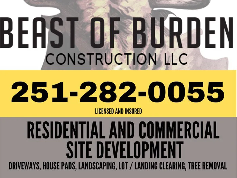 Reliable yard cleanup service in Wilmer, AL by Beast of Burden Construction