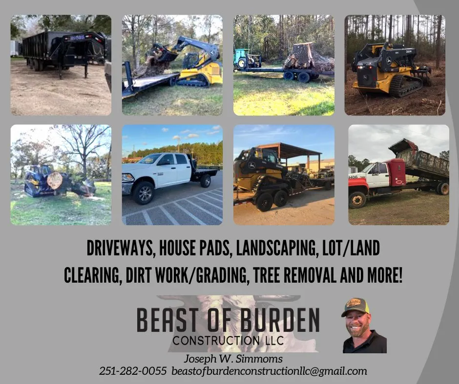 Expert residential landscaping near you across Wilmer, AL - Beast of Burden Construction