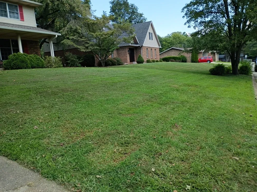 Affordable landscape installation with custom design in Newburgh, IN by Beau's Landscaping