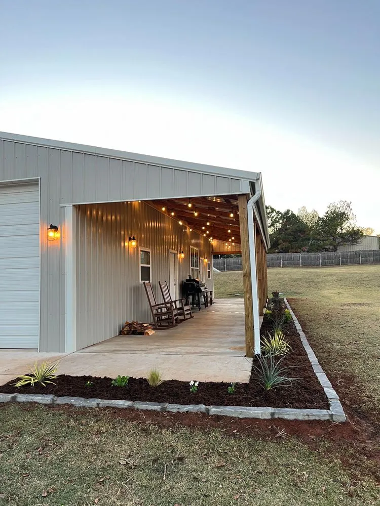 Custom landscape installation in Oklahoma City, OK by Beau’s Landscaping