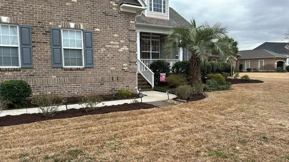Custom landscape installation for residential properties in Wilmington, NC by Beautiful Flower