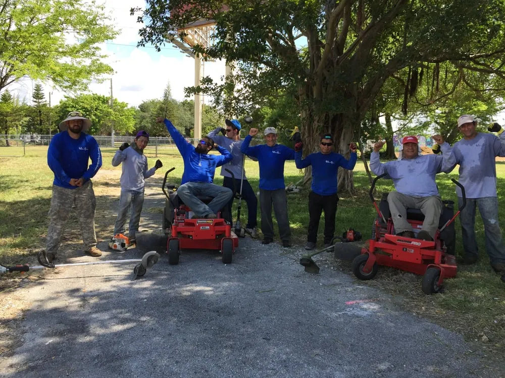 Custom landscape installation in Miami, FL by Beautiful Gardens and Lawn Care