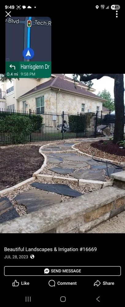 Expert landscaping services for residential properties in Round Rock, TX by Beautiful Landscapes & Irrigation
