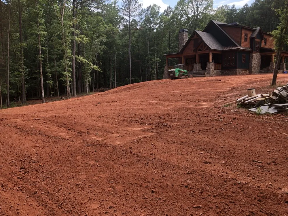 Custom landscape installation in Senoia, GA - Beaver Creek Construction