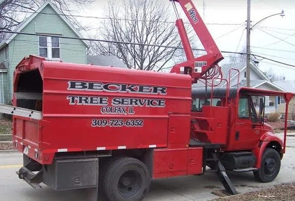 Custom garden landscaping with custom design across Bloomington, IL - Becker Tree Service