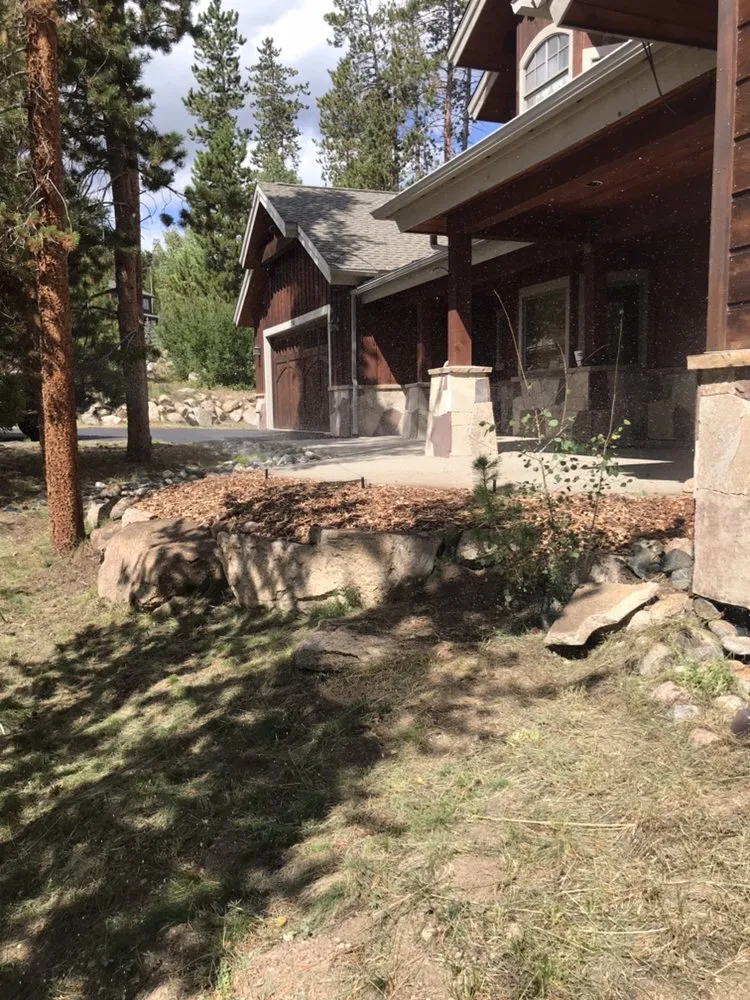 Custom landscape installation for beautiful yards in Silverthorne, CO by Becky's Clean and Green