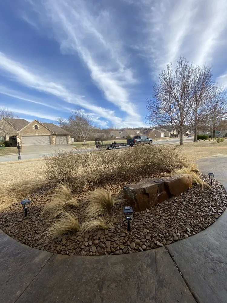 Affordable landscape design for homes in Bentonville, AR by Bed Revival Landscaping