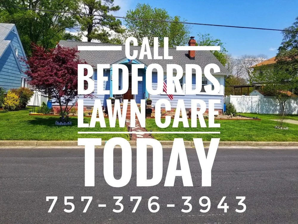Custom residential landscaping with custom design in Hampton, VA by Bedfords Lawn Care