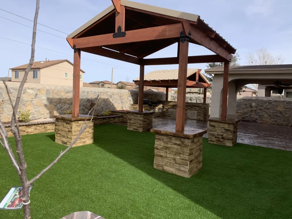 Professional yard cleanup service for homes across El Paso, TX - Bedrock Landscaping & Concrete