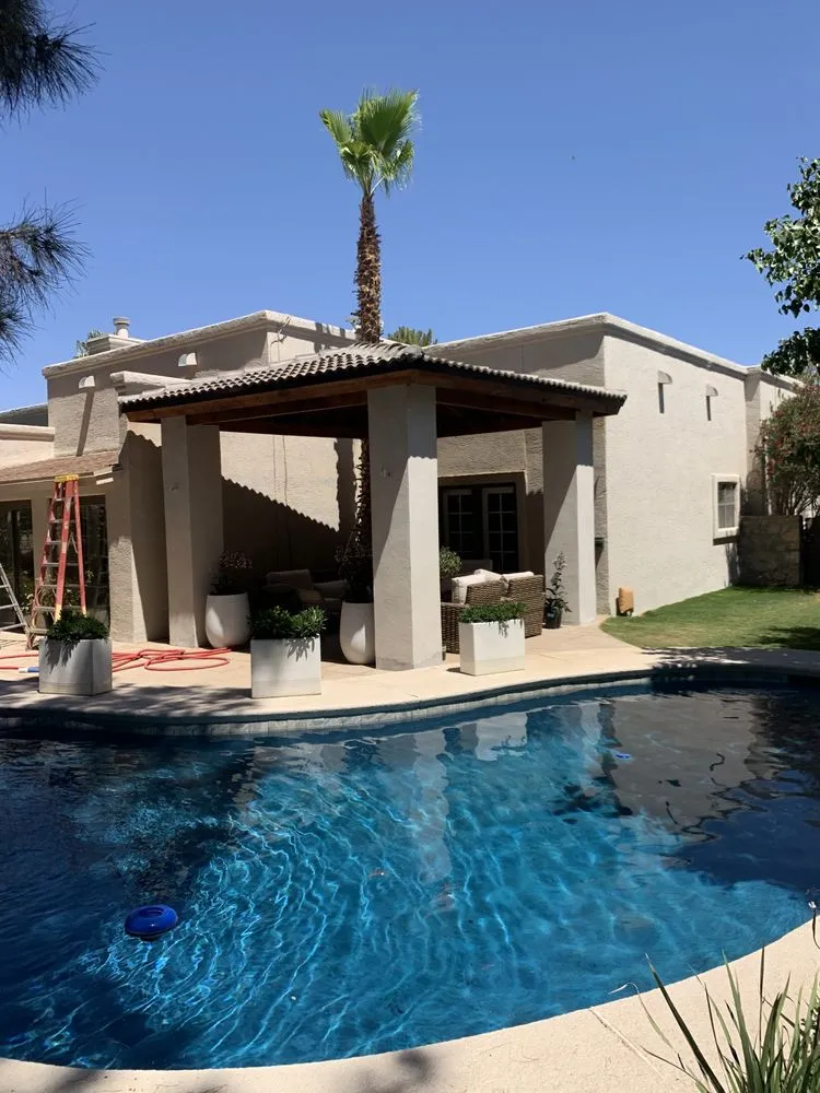 Custom yard maintenance for beautiful yards in El Paso, TX by Bedrock Landscaping & Concrete