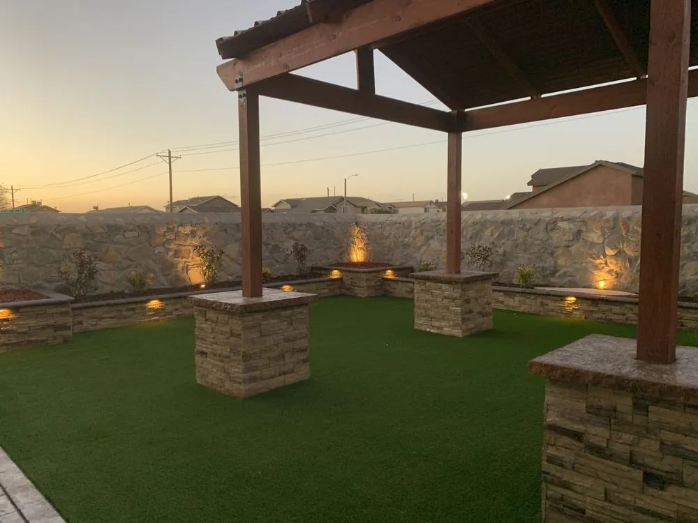 Local garden landscaping for residential properties in El Paso, TX by Bedrock Landscaping & Concrete