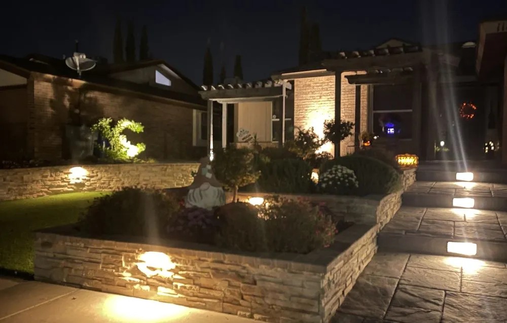 Custom lawn mowing service for year-round maintenance across El Paso, TX - Bedrock Landscaping & Concrete