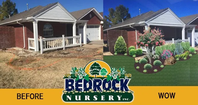 Local landscape installation in Lawton, OK by Bedrock Nursery