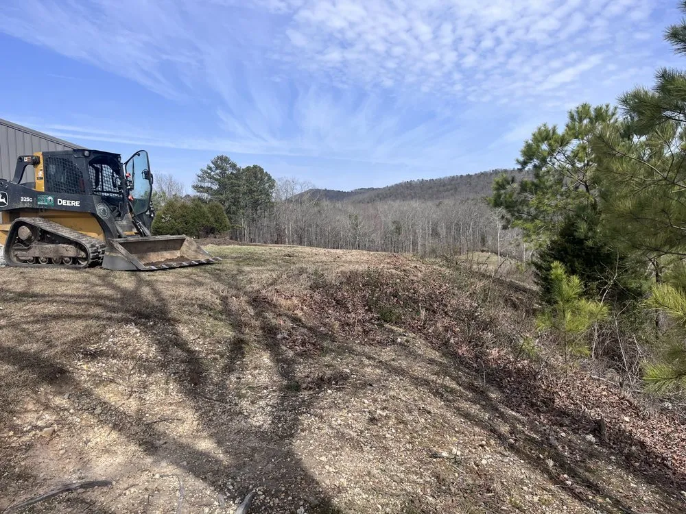 Custom lawn mowing service with custom design in Gadsden, AL by Bedrock Outdoor Solutions